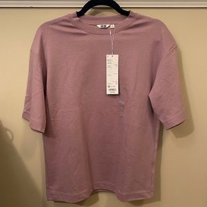 U AIRISM COTTON OVERSIZED CREW NECK T 